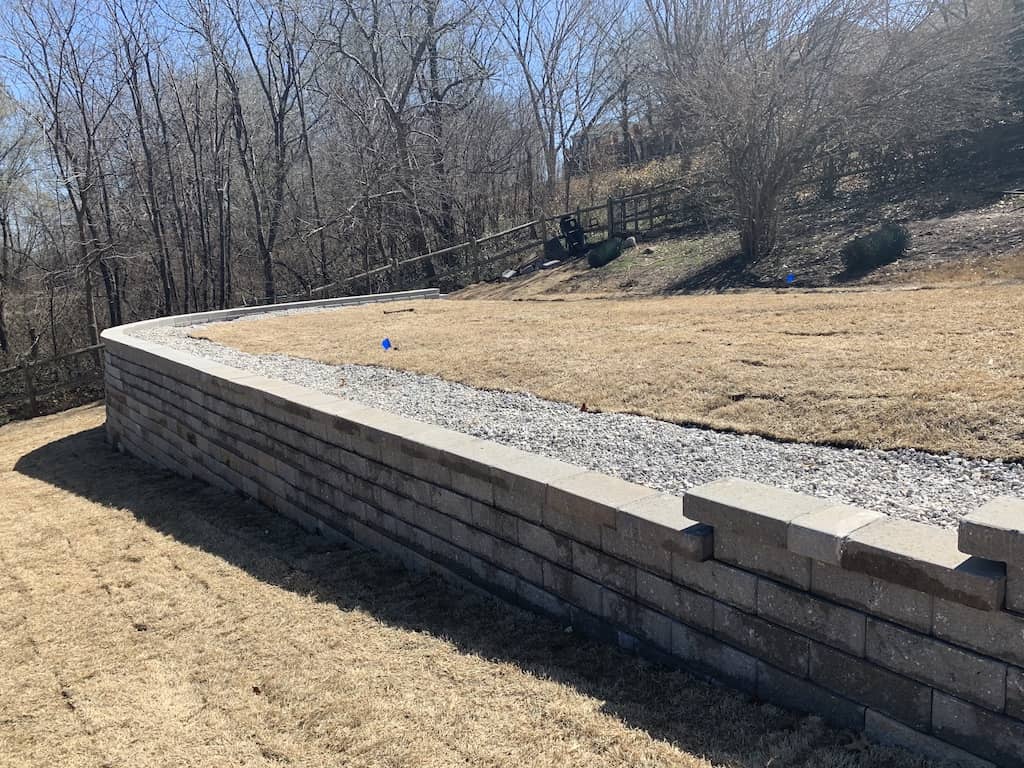 French Drain Tulsa Services Retaining Wall